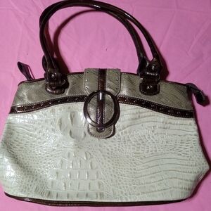 MC by Michael Chantel croc embossed leather bag